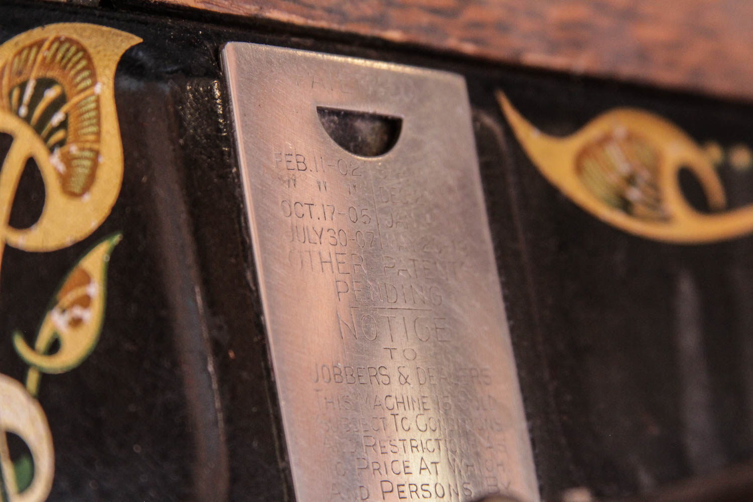 Antique Sewing Machine in Oak Cabinet by Free Co.