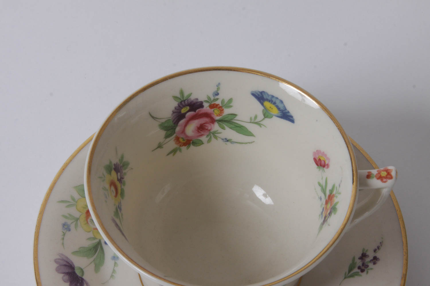 Assortment of Floral Tea Cups and Saucers