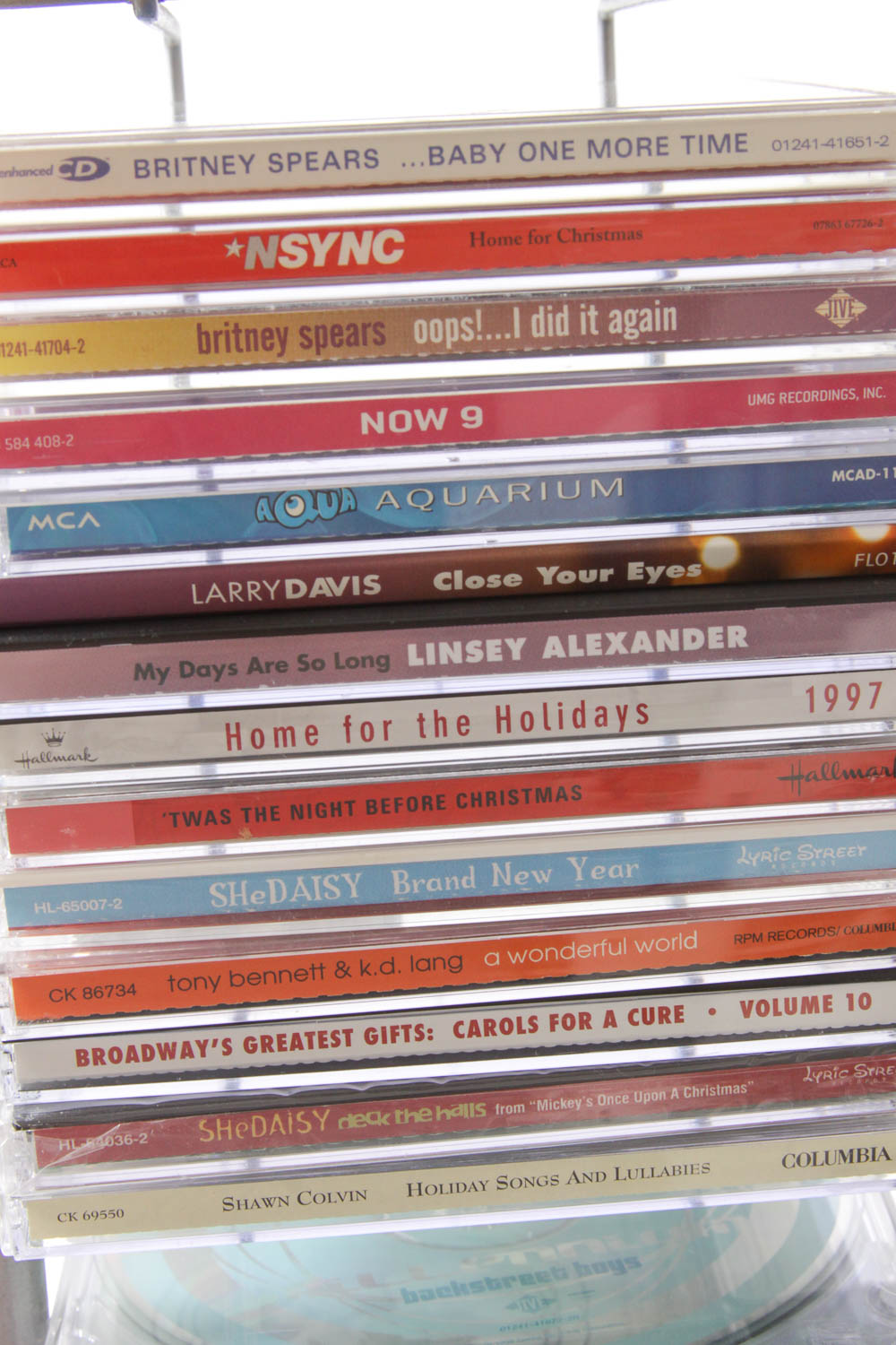Rock, Pop, Vocalist and Other CDs With Tower Rack