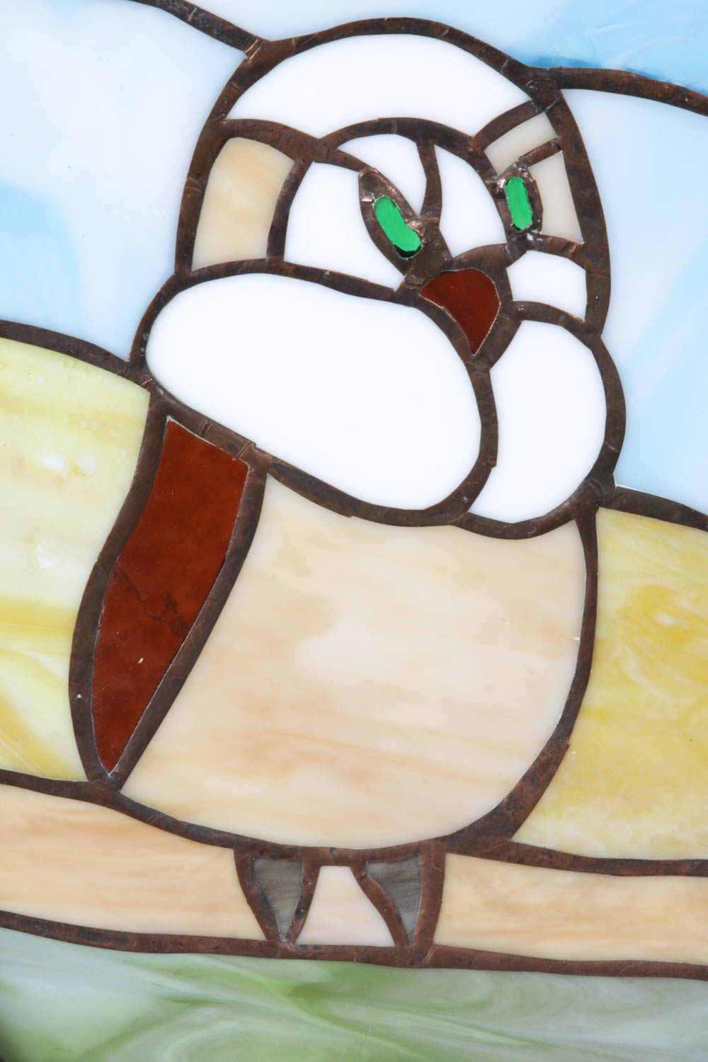 Stained Glass Owl Panel