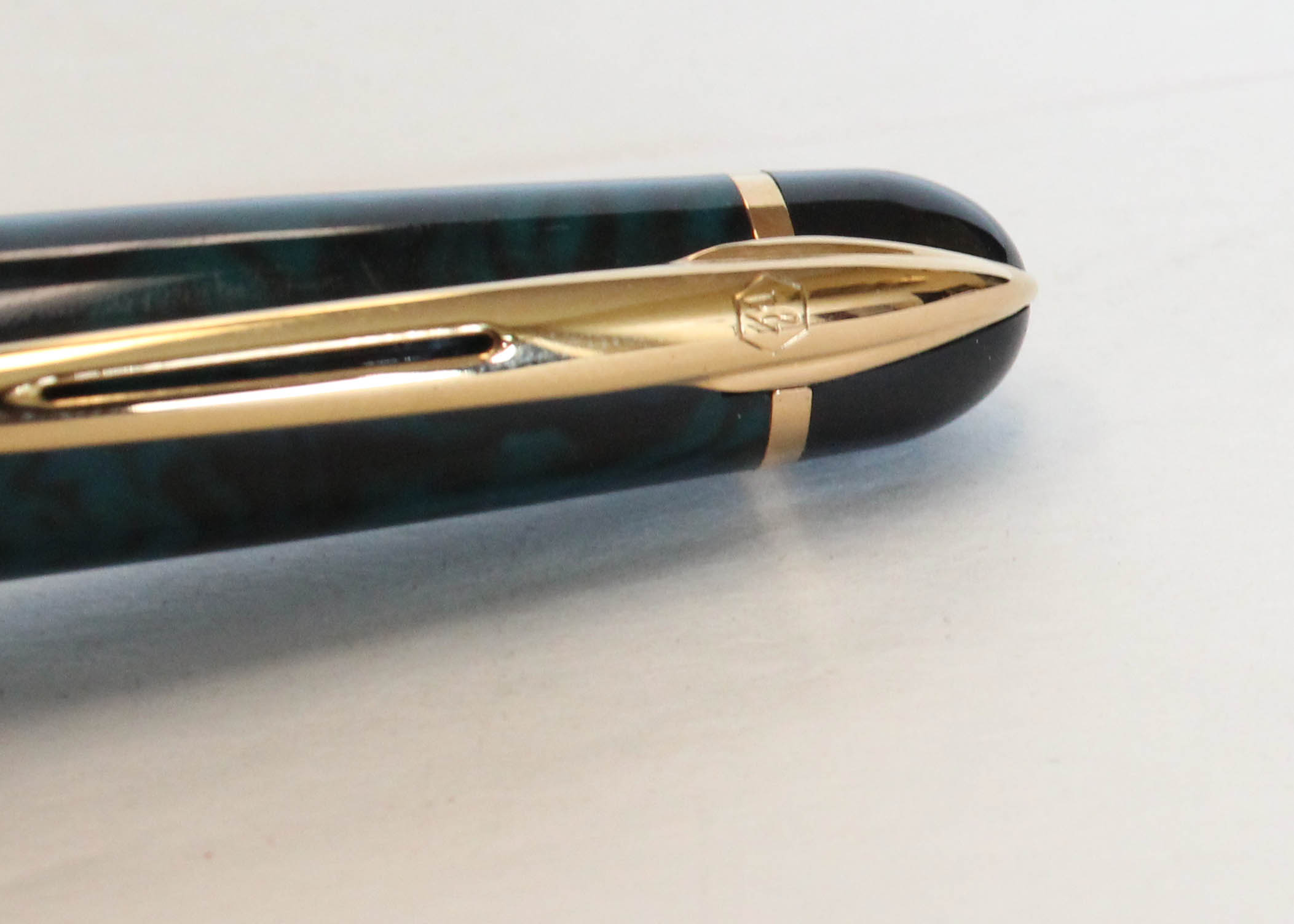 Waterman "Phileas" Green Marble Ballpoint Pen
