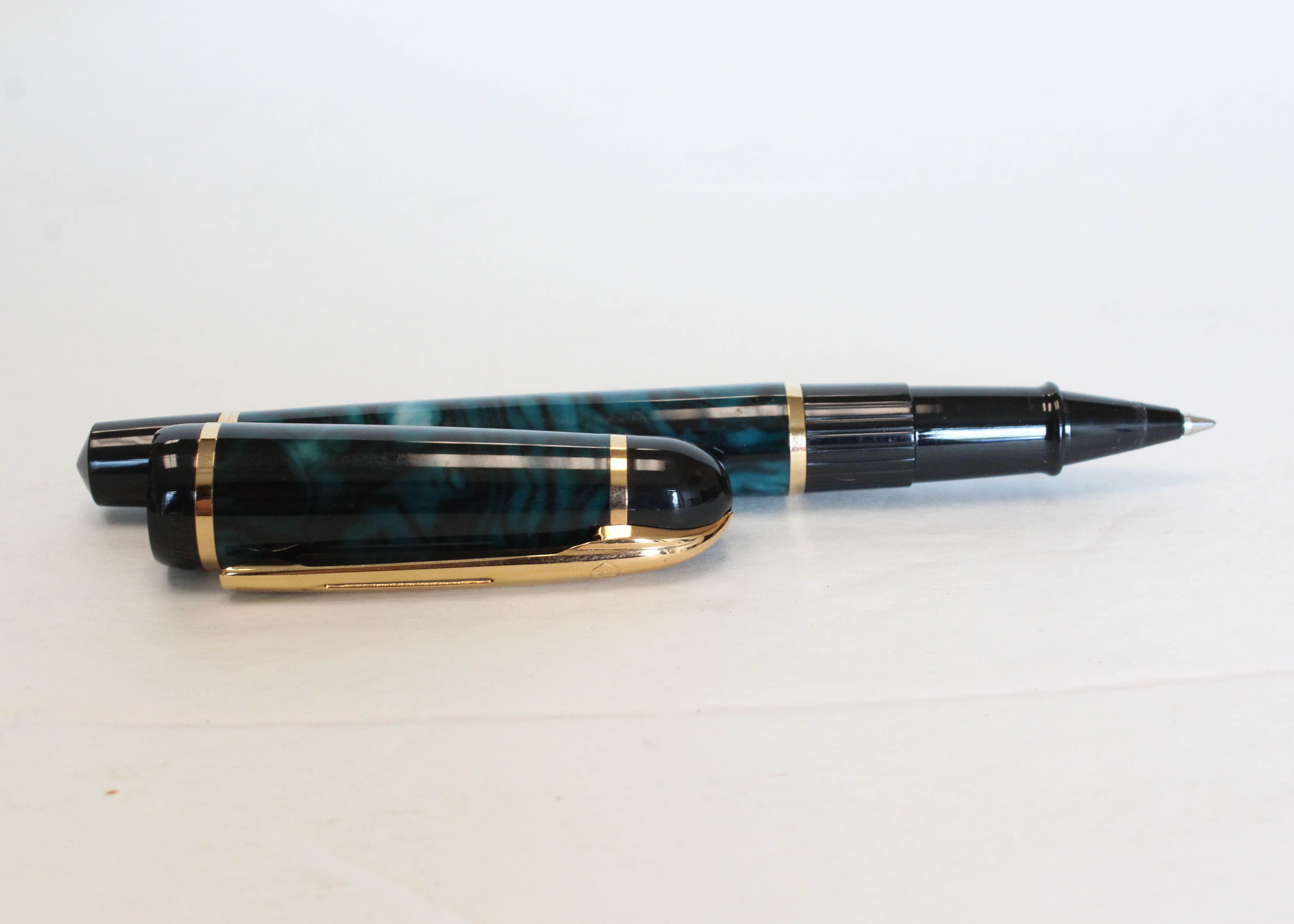 Waterman "Phileas" Green Marble Ballpoint Pen