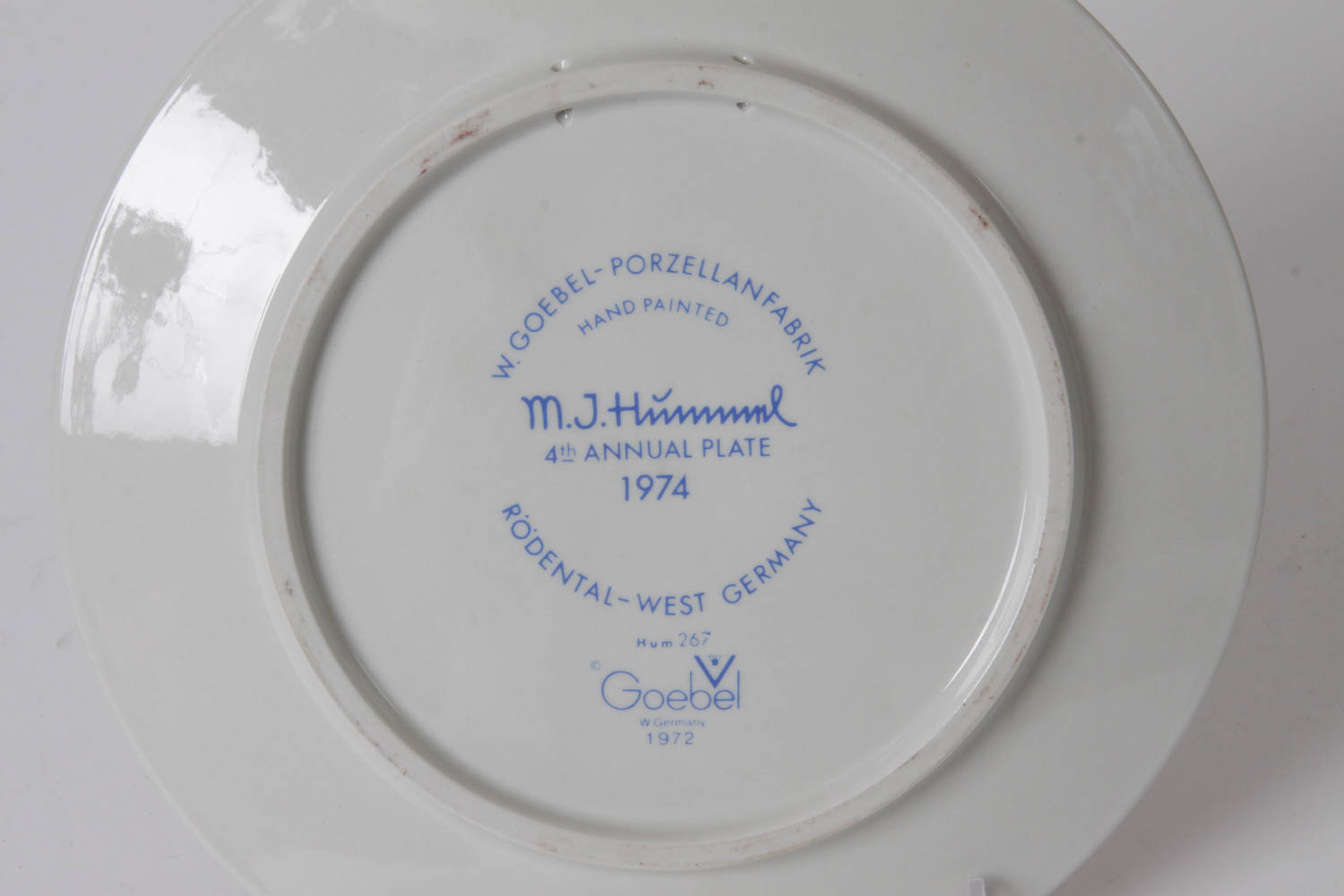1974 Hummel Plate with Original Box