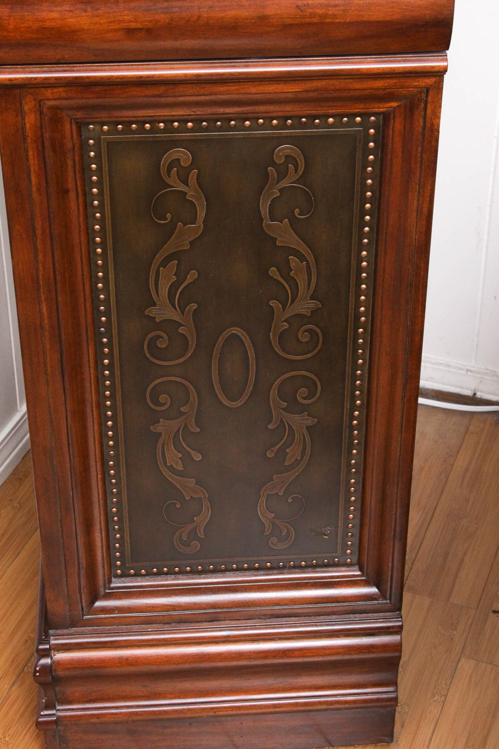Marble-Topped Wine Storage Cabinet