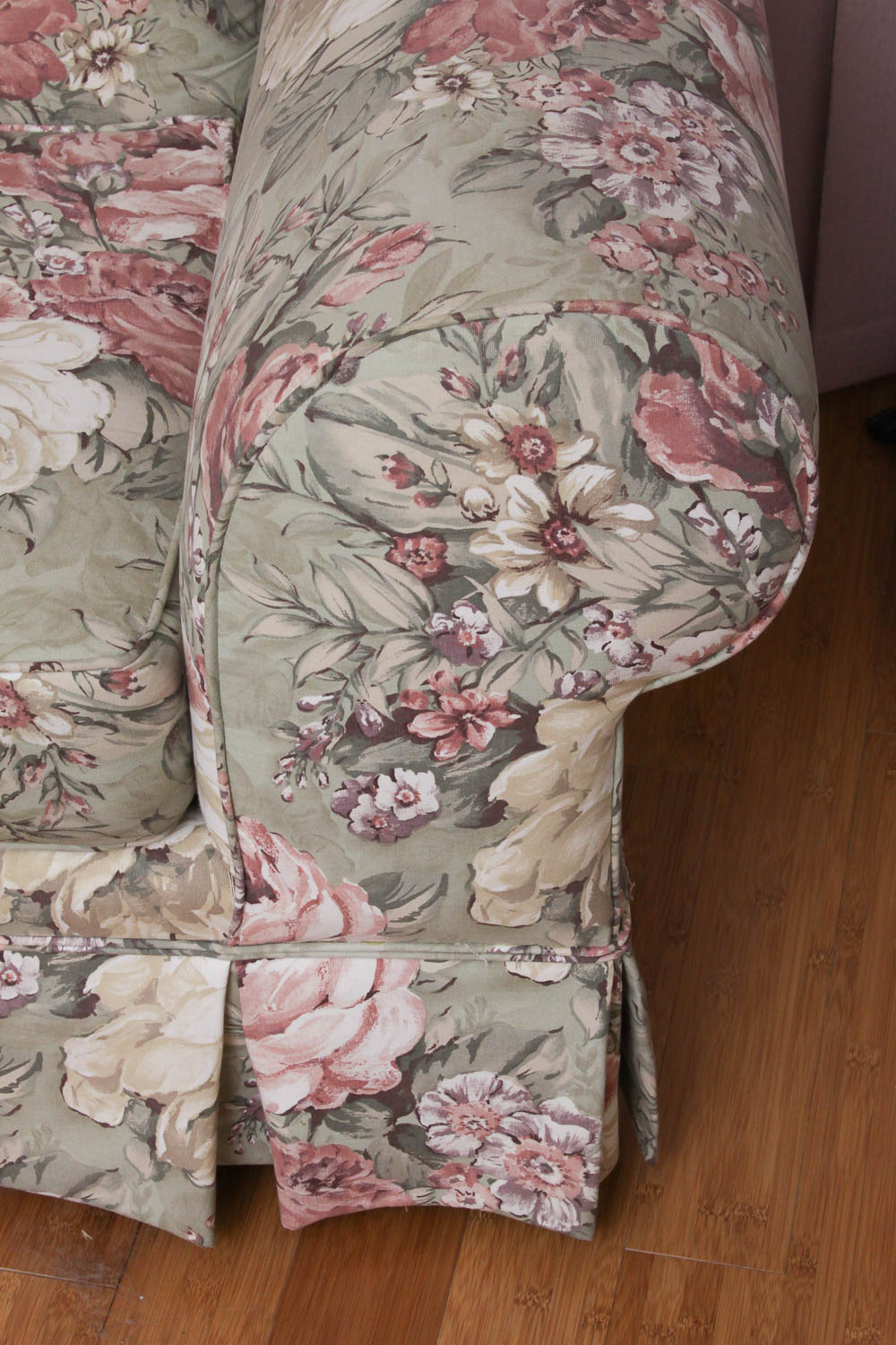 Oversized Upholstered Armchair and Ottoman Set