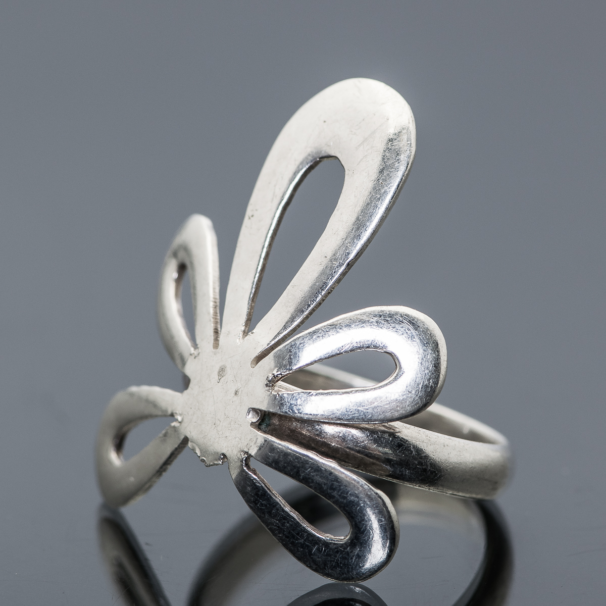 Sterling Silver Flower Ring