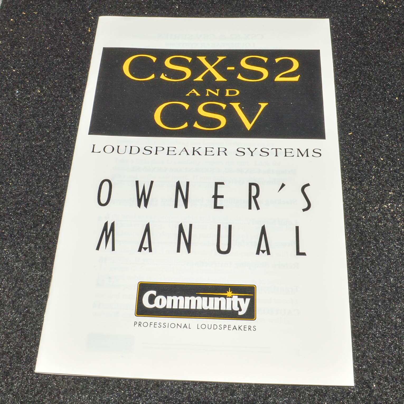 Community CSX Loudspeaker