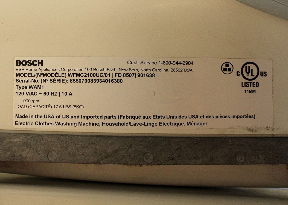 Bosch Nexxt Essence Washing Machine