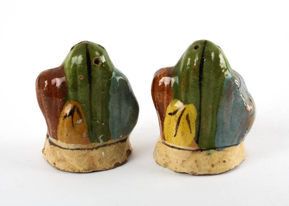 Hand Painted Mexican Salt and Pepper Shakers