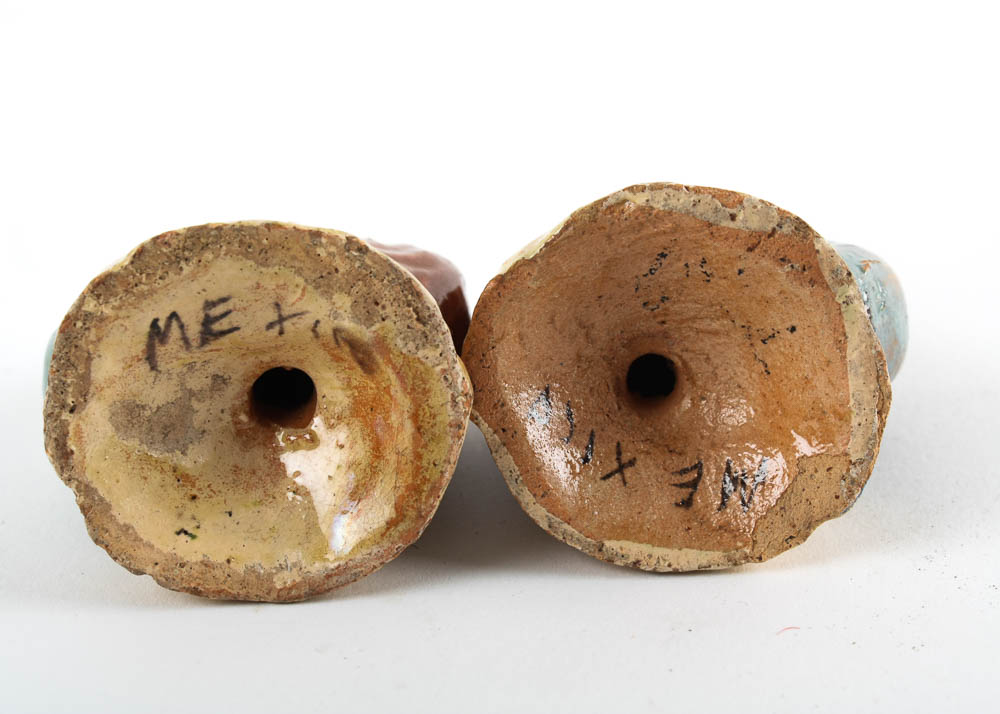 Hand Painted Mexican Salt and Pepper Shakers