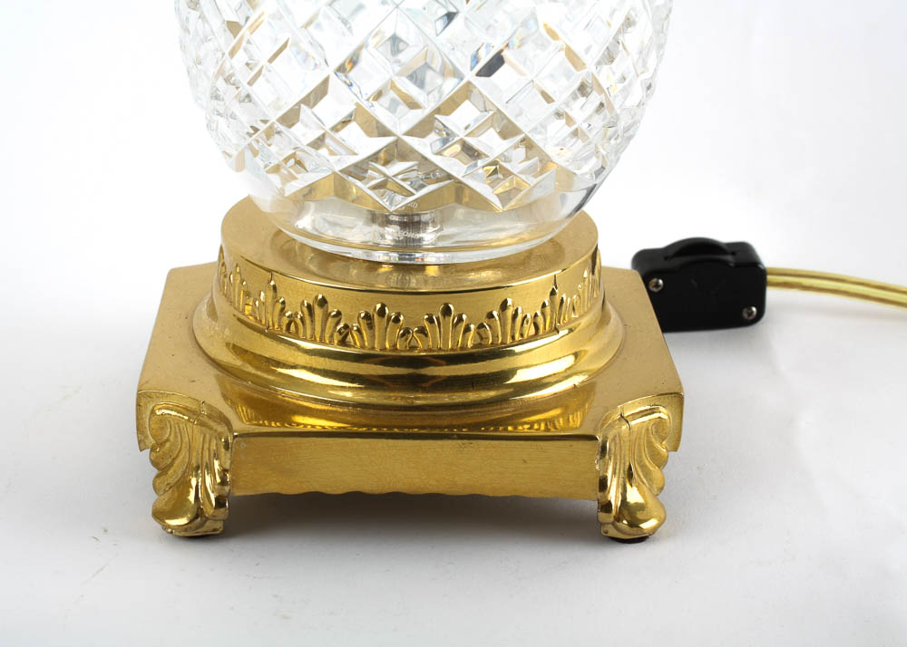 Waterford Crystal Pineapple Shaped Lamp "Hospitality" Pattern