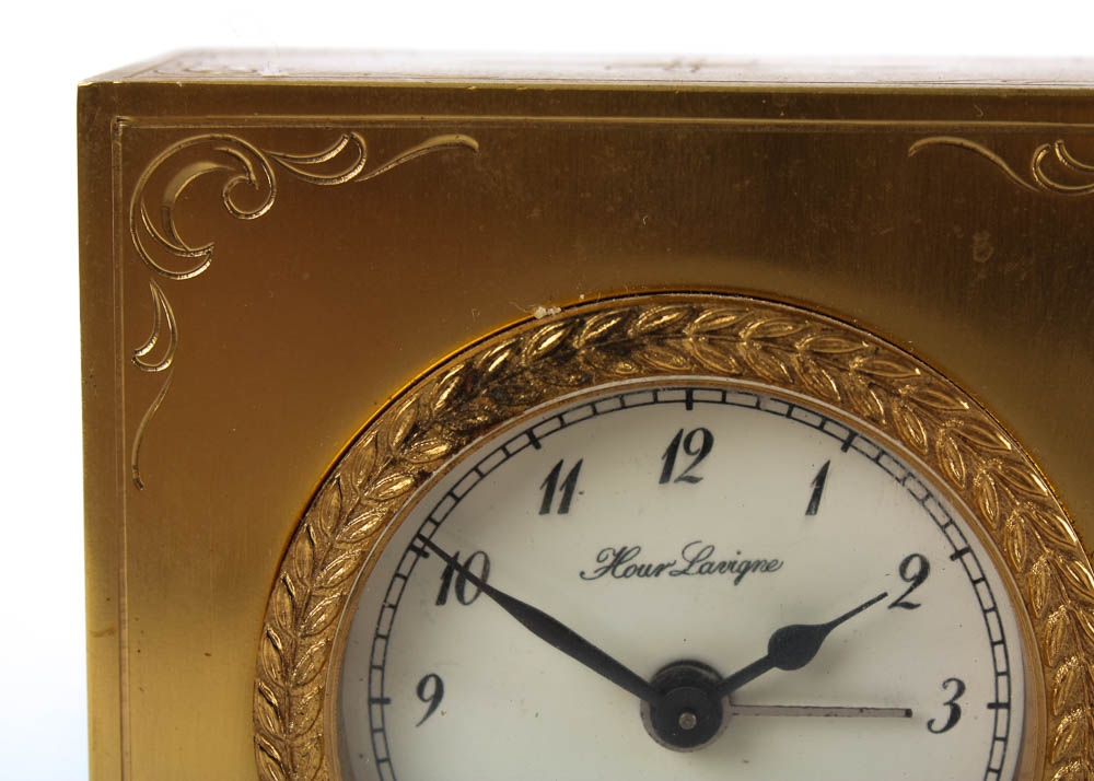 Small French Hour Lavigne Vintage Desk Clock