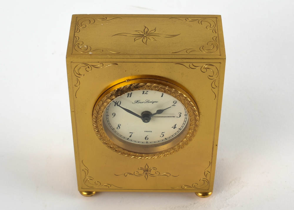 Small French Hour Lavigne Vintage Desk Clock