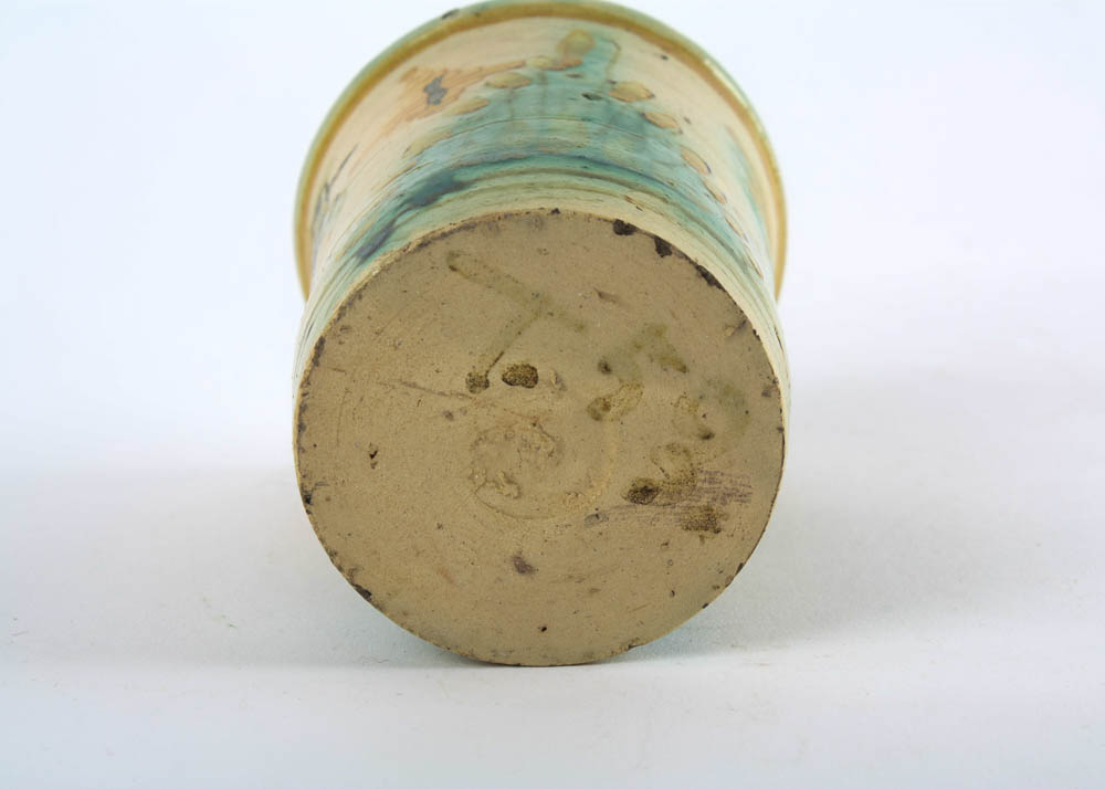 Antique Hand Painted Majolica Cup