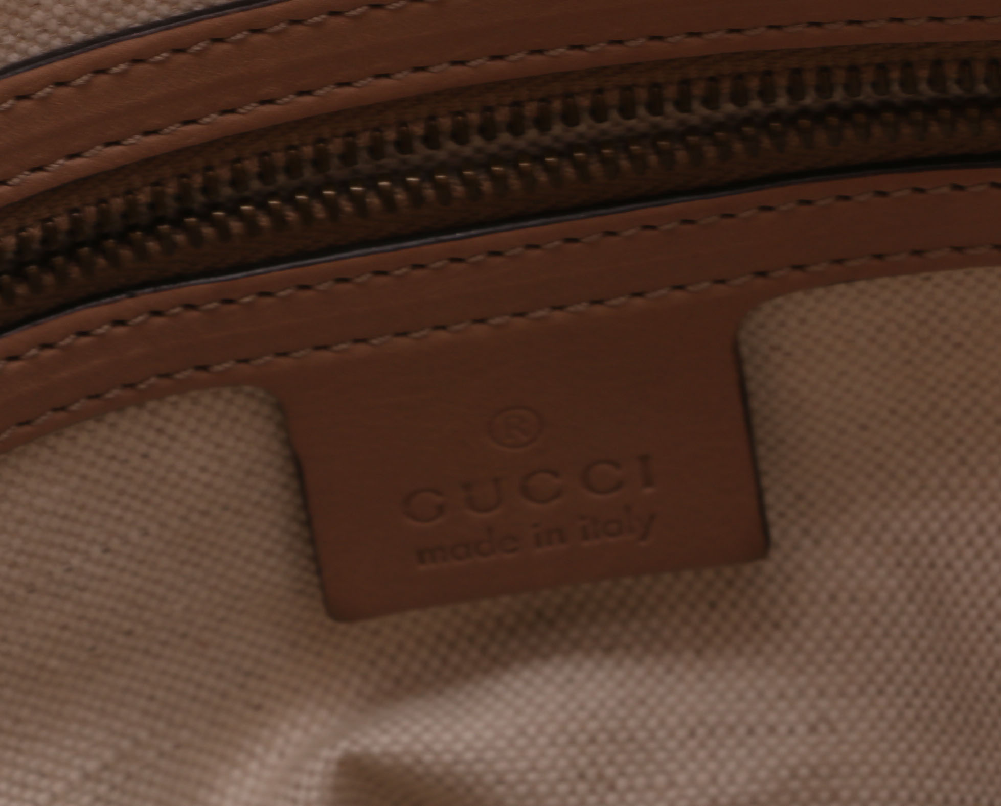 Gucci Tan Leather Shoulder Bag