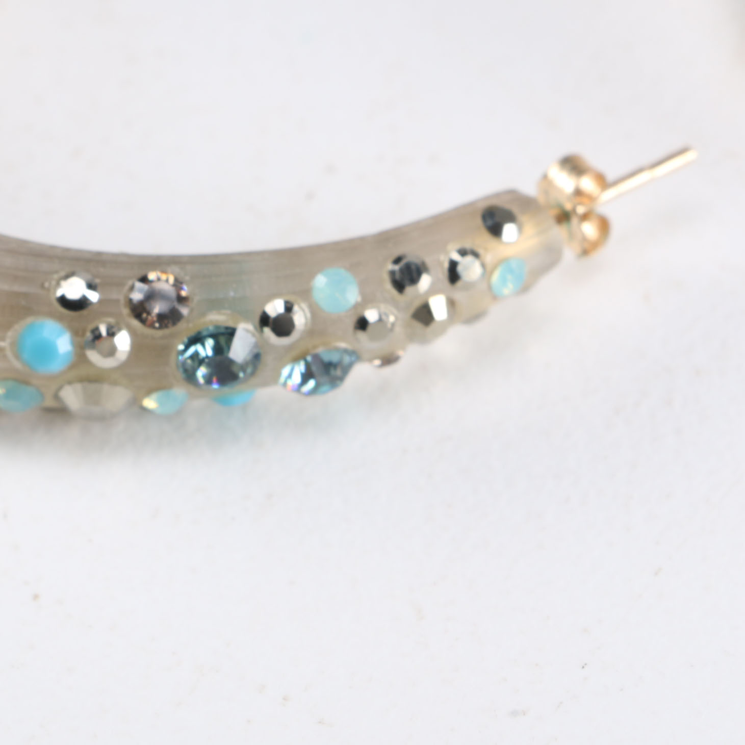 Alexis Bittar Rhinestone Hoops