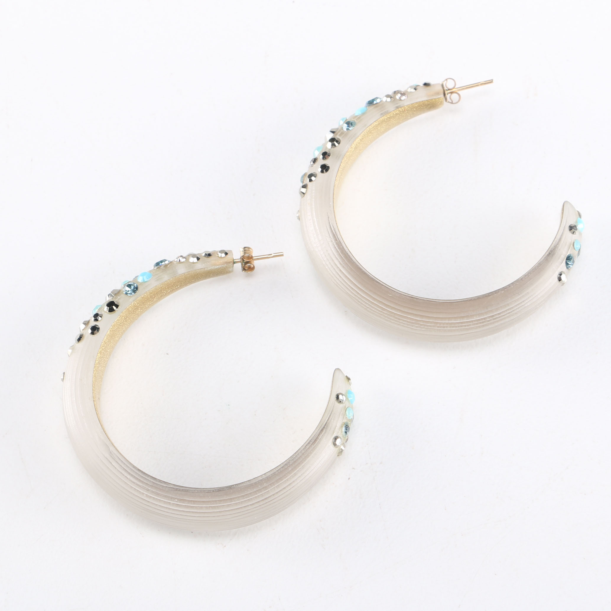 Alexis Bittar Rhinestone Hoops