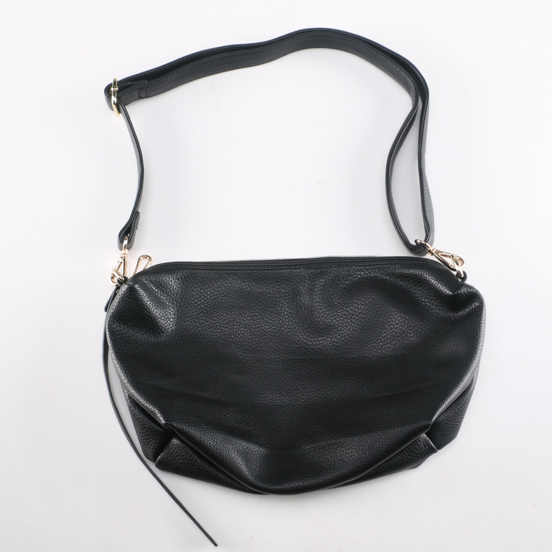 Black Leather Shoulder Bag
