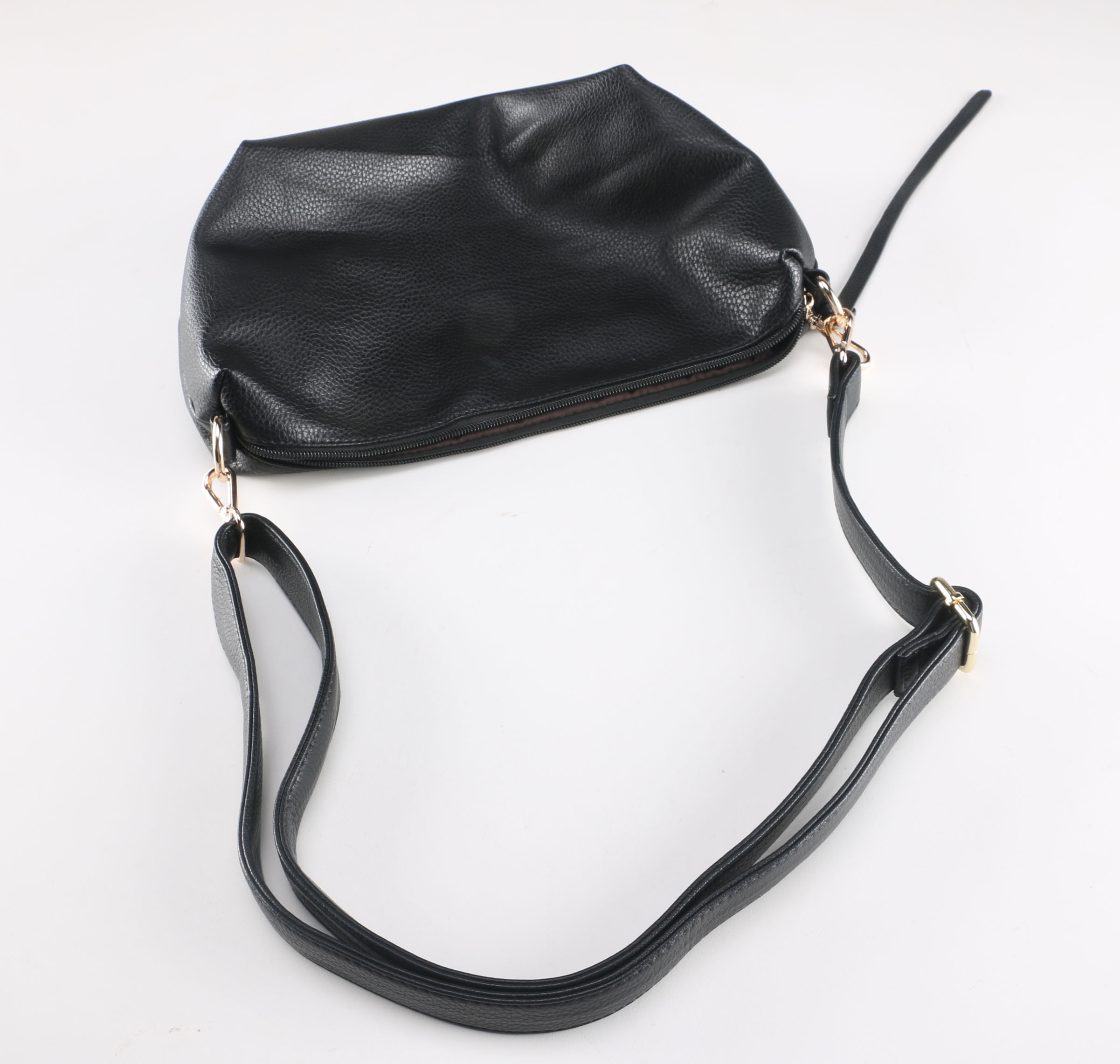 Black Leather Shoulder Bag
