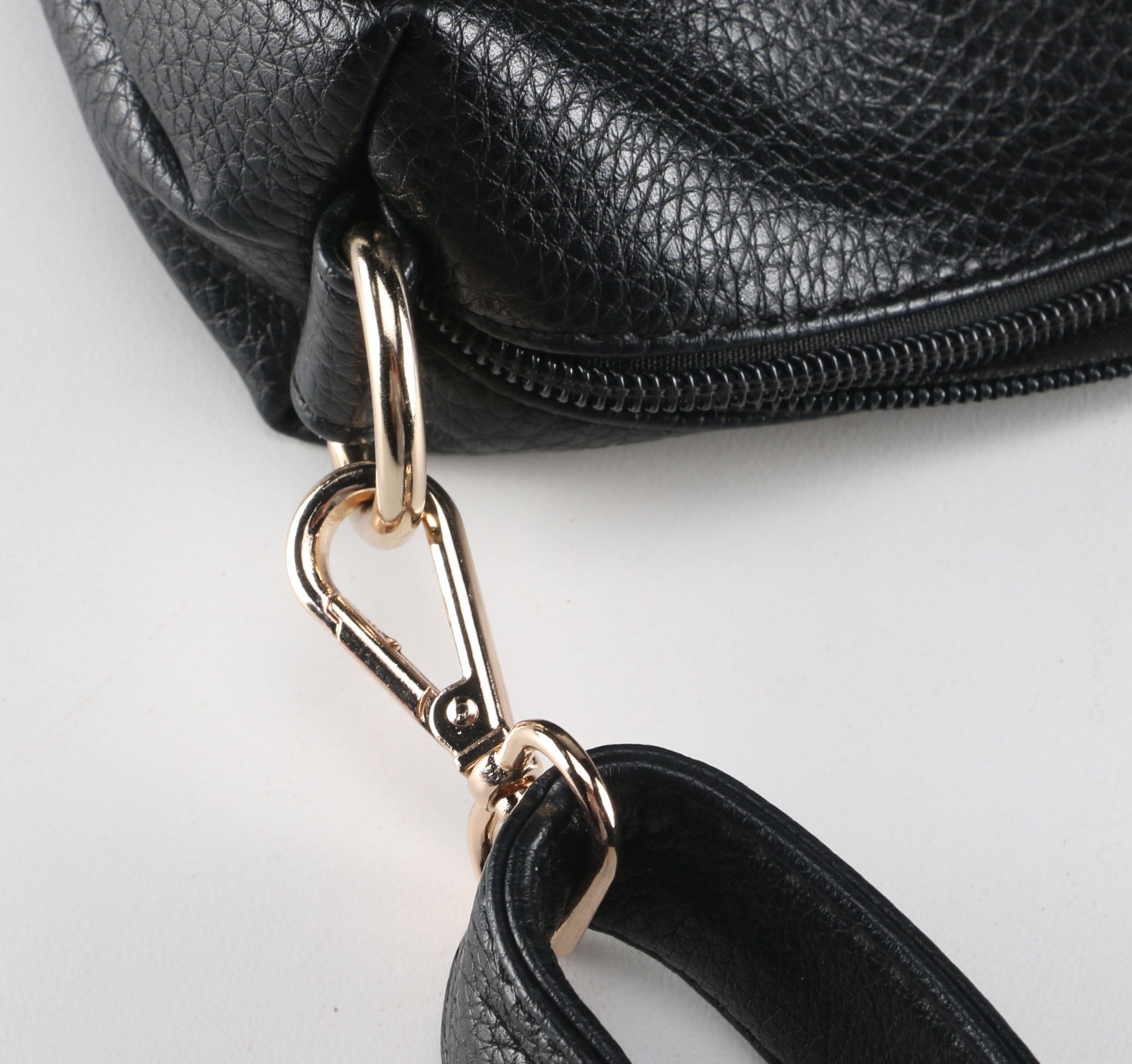 Black Leather Shoulder Bag