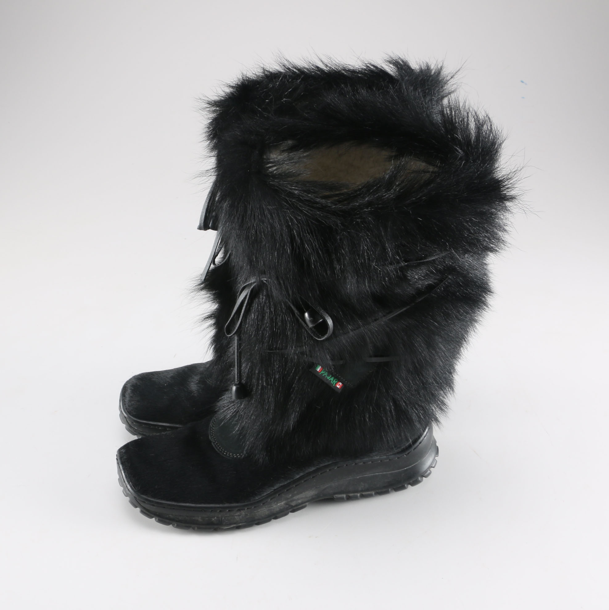 Black Pajar Fur Boots