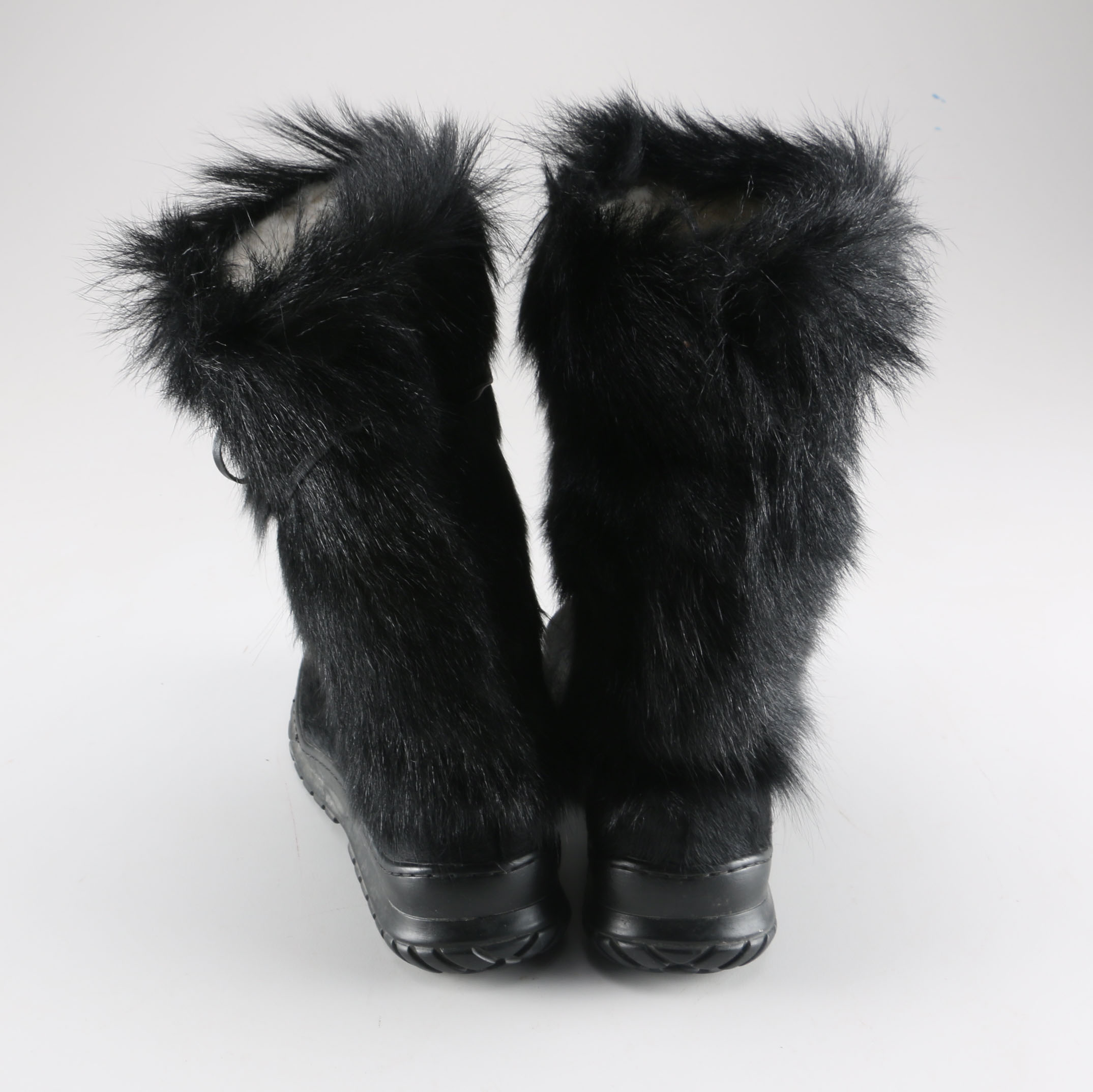 Black Pajar Fur Boots