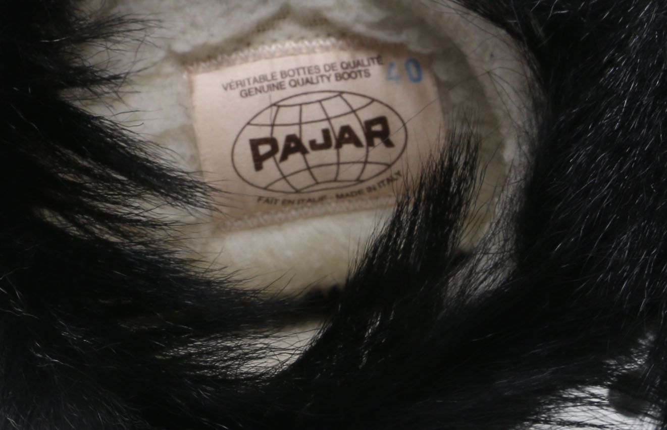 Black Pajar Fur Boots