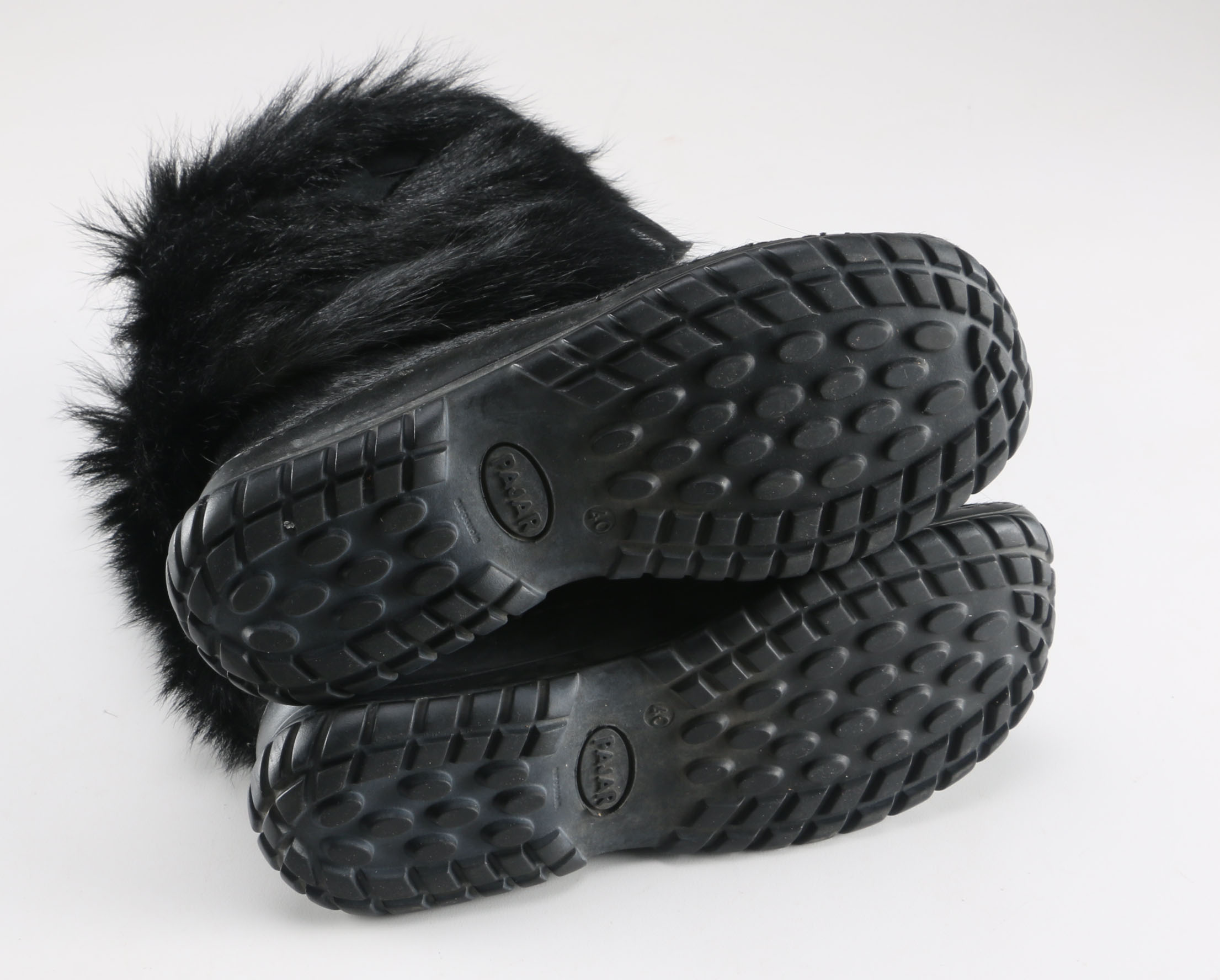 Black Pajar Fur Boots