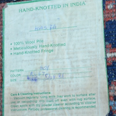 Handwoven Heriz Style Wool Area Rug