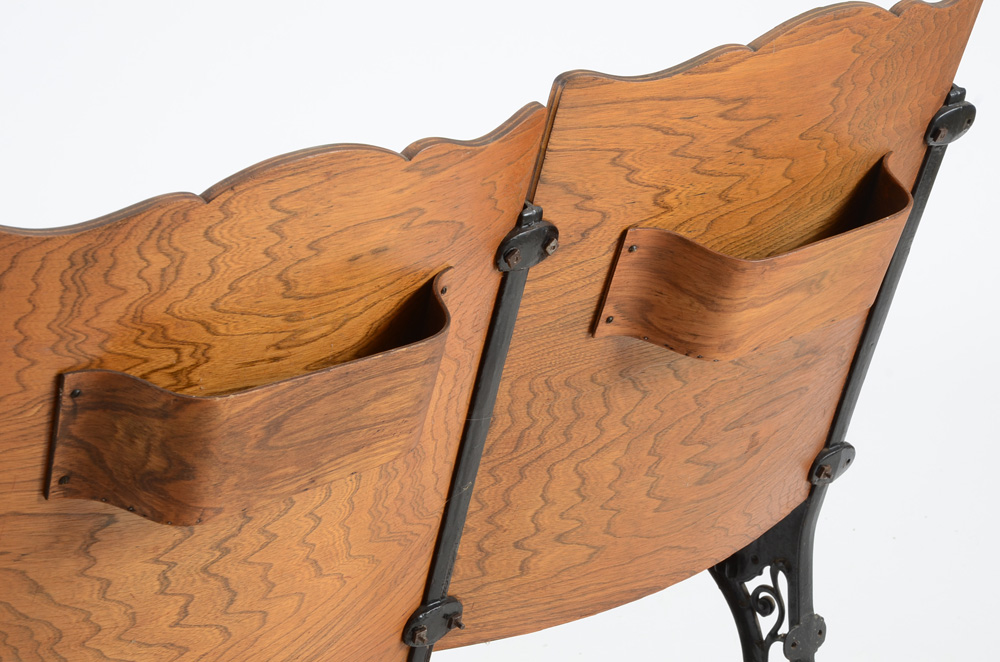 Early 20th Century Molded Birch and Cast Iron Folding Seats