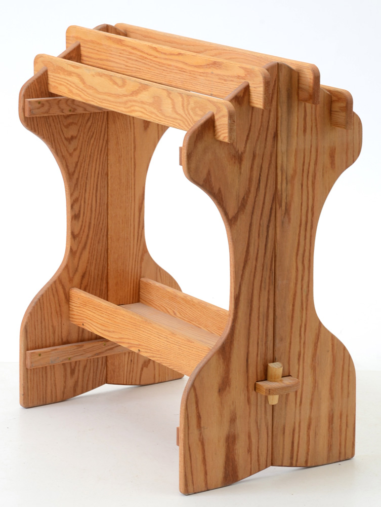 Oak Wood Horse Saddle Stand