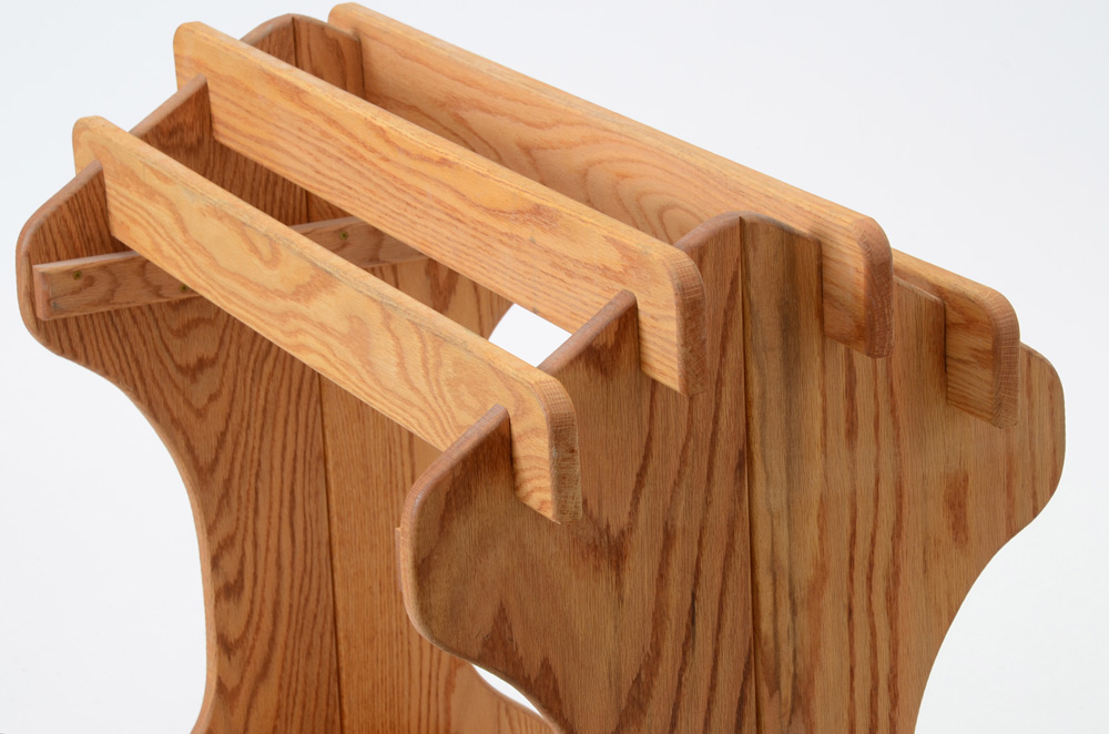 Oak Wood Horse Saddle Stand