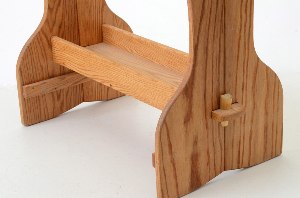 Oak Wood Horse Saddle Stand