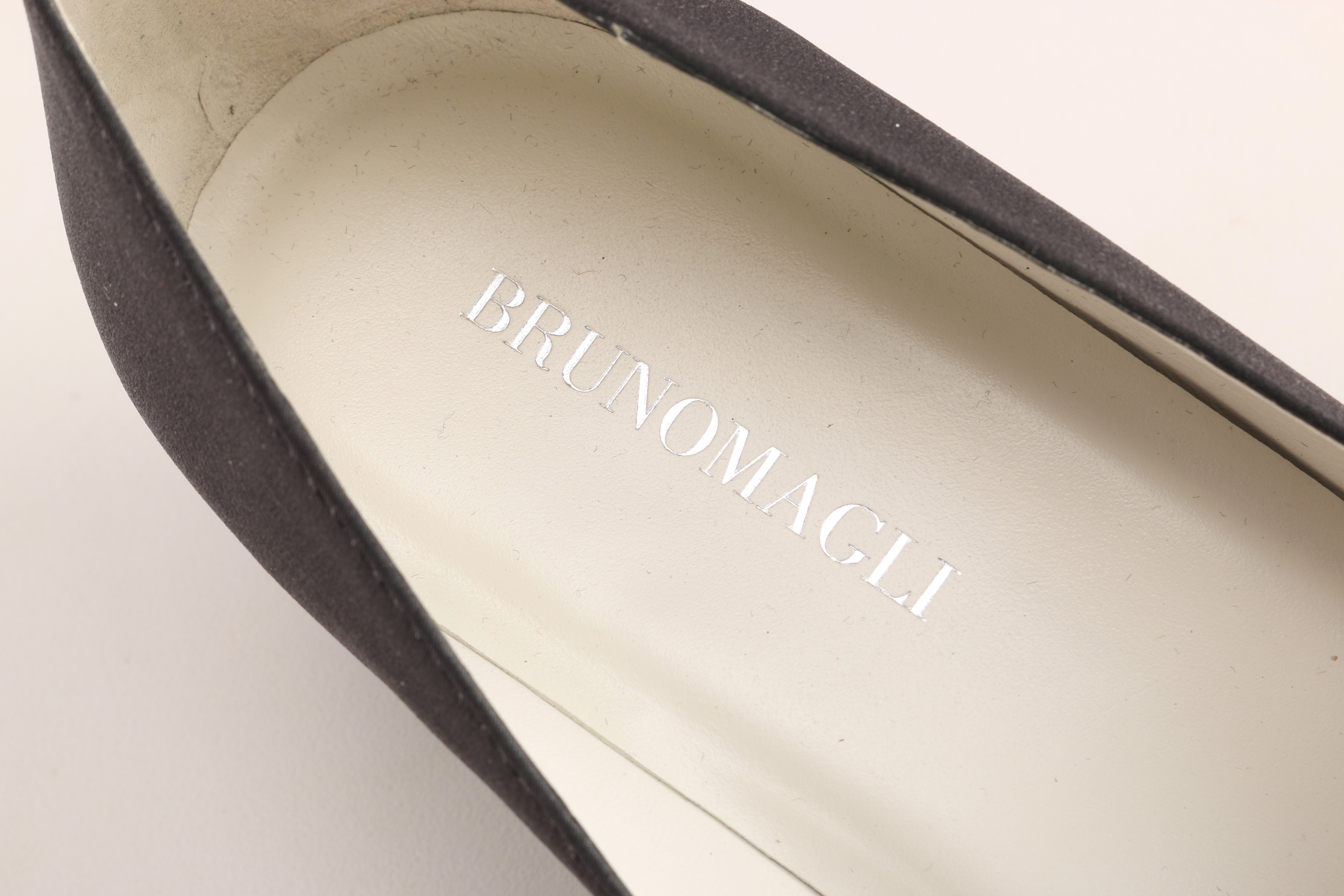 Bruno Magli Black Wedge Peep-Toe Heels