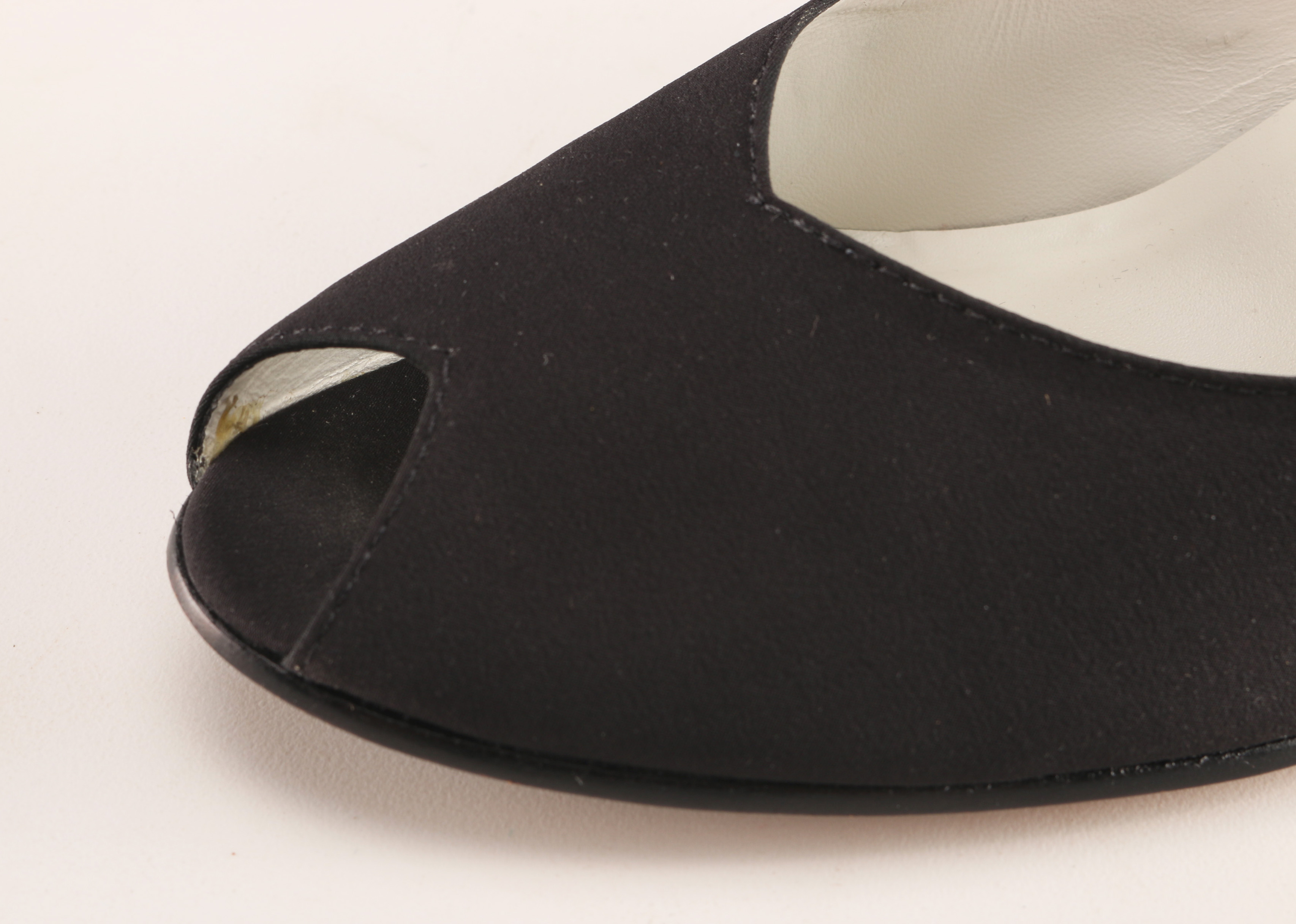 Bruno Magli Black Wedge Peep-Toe Heels