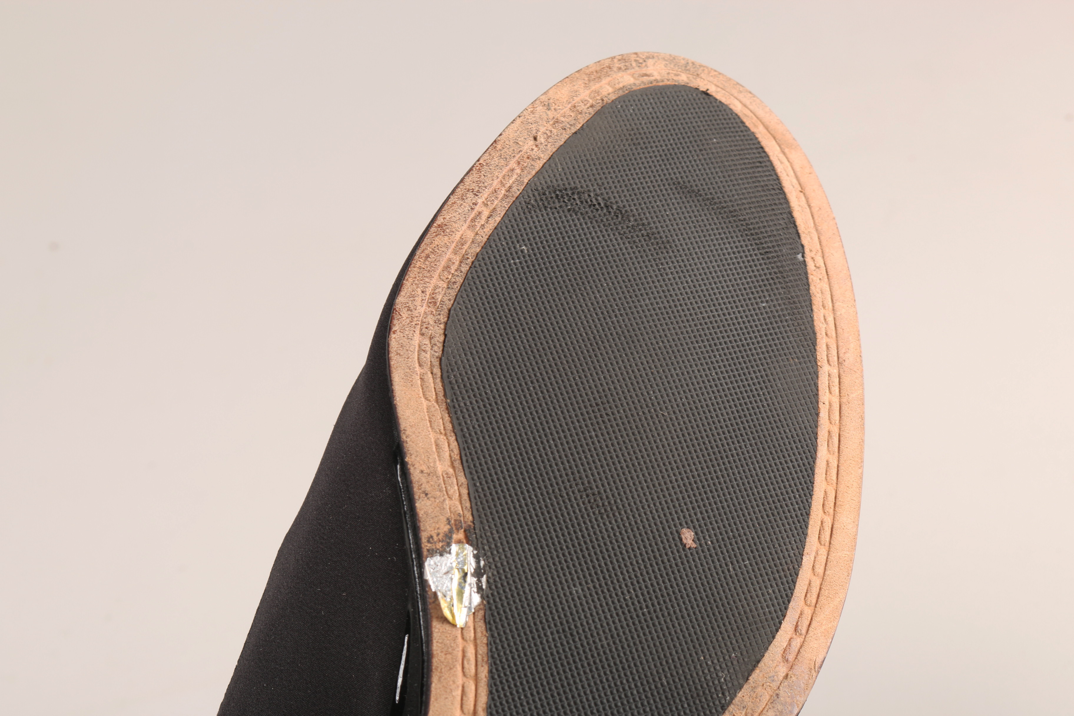 Bruno Magli Black Wedge Peep-Toe Heels