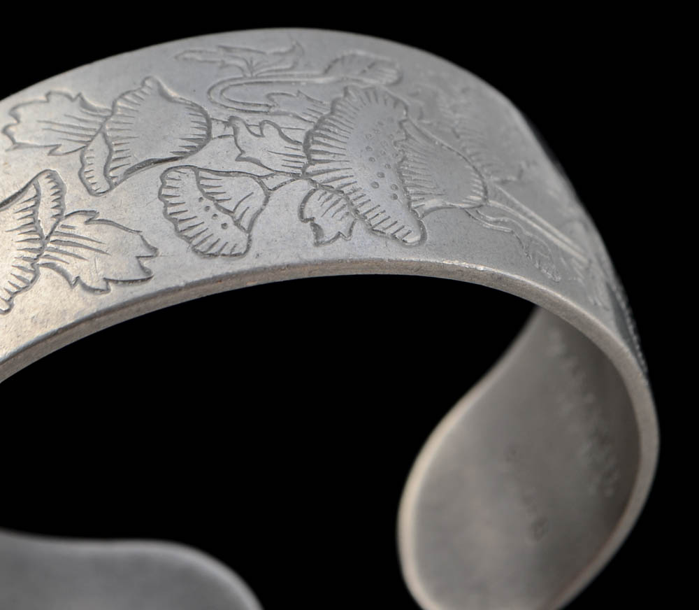 Kirk Stieff Pewter Poppy Bracelet