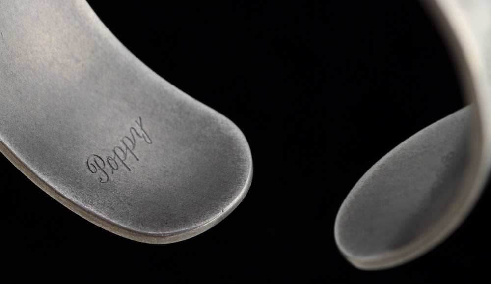 Kirk Stieff Pewter Poppy Bracelet