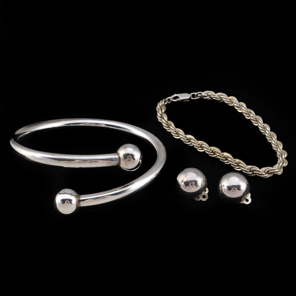 Collection of Sterling Silver Jewelry