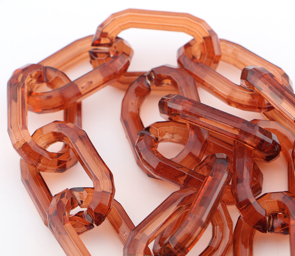 Marc Jacobs Red Simulated Stone and Acrylic Necklace