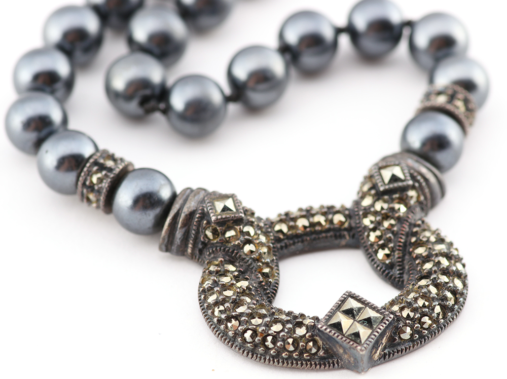 Judith Jack Sterling Silver Necklace and Earring Set