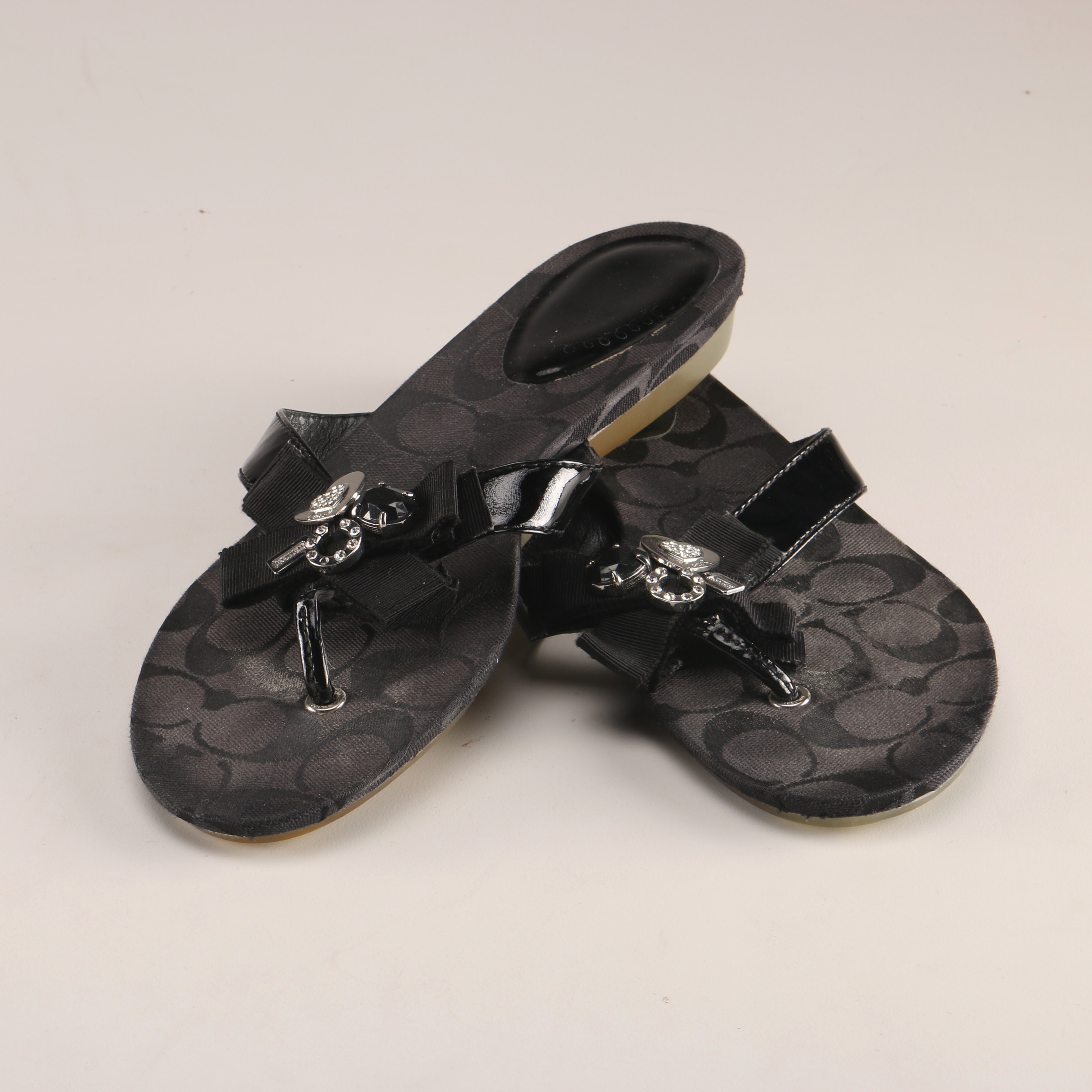 Pair of Coach Flip Flops, Size 8.5B