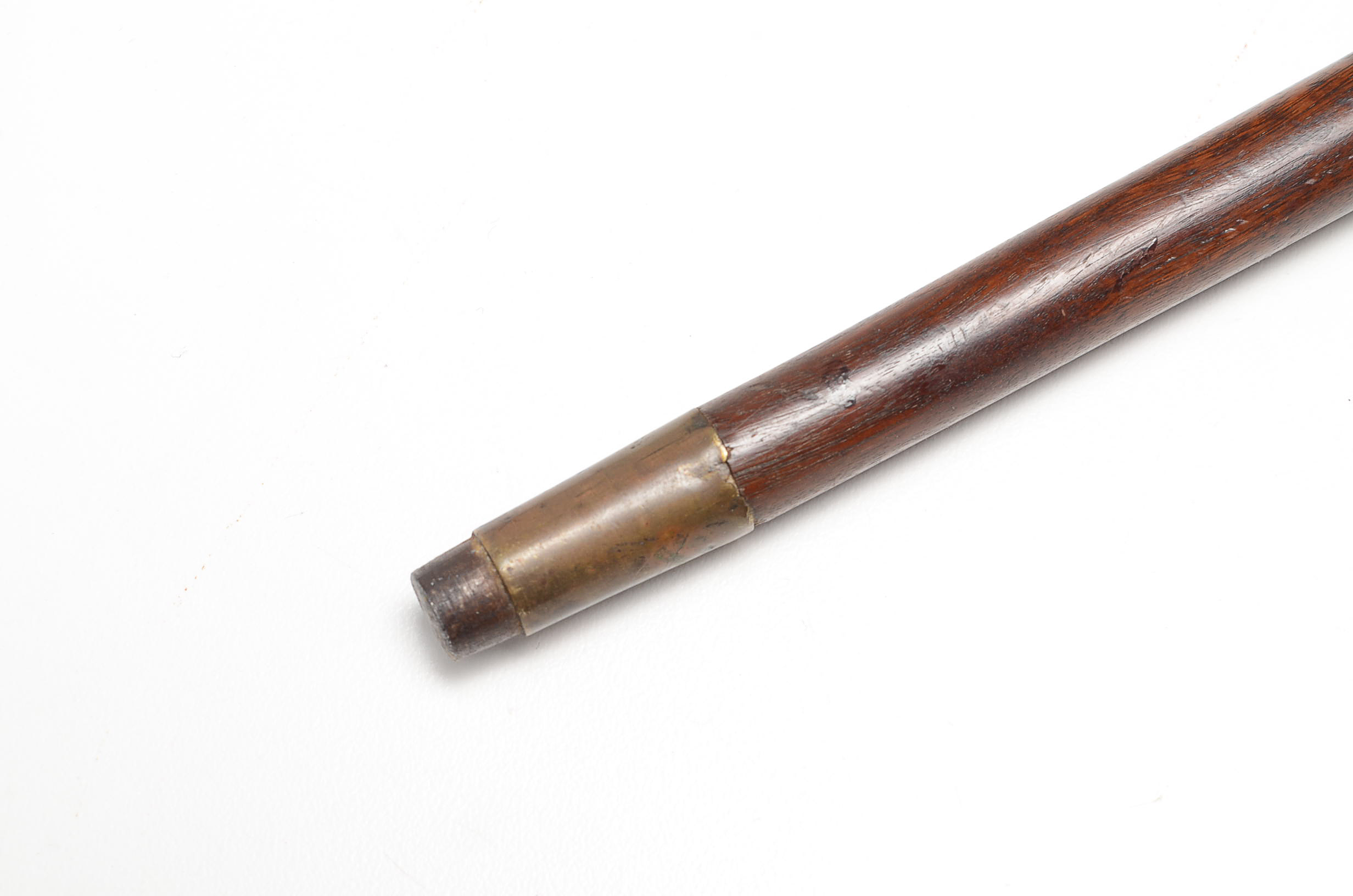 Victorian Walking Stick with 800 Silver Repousse Mount