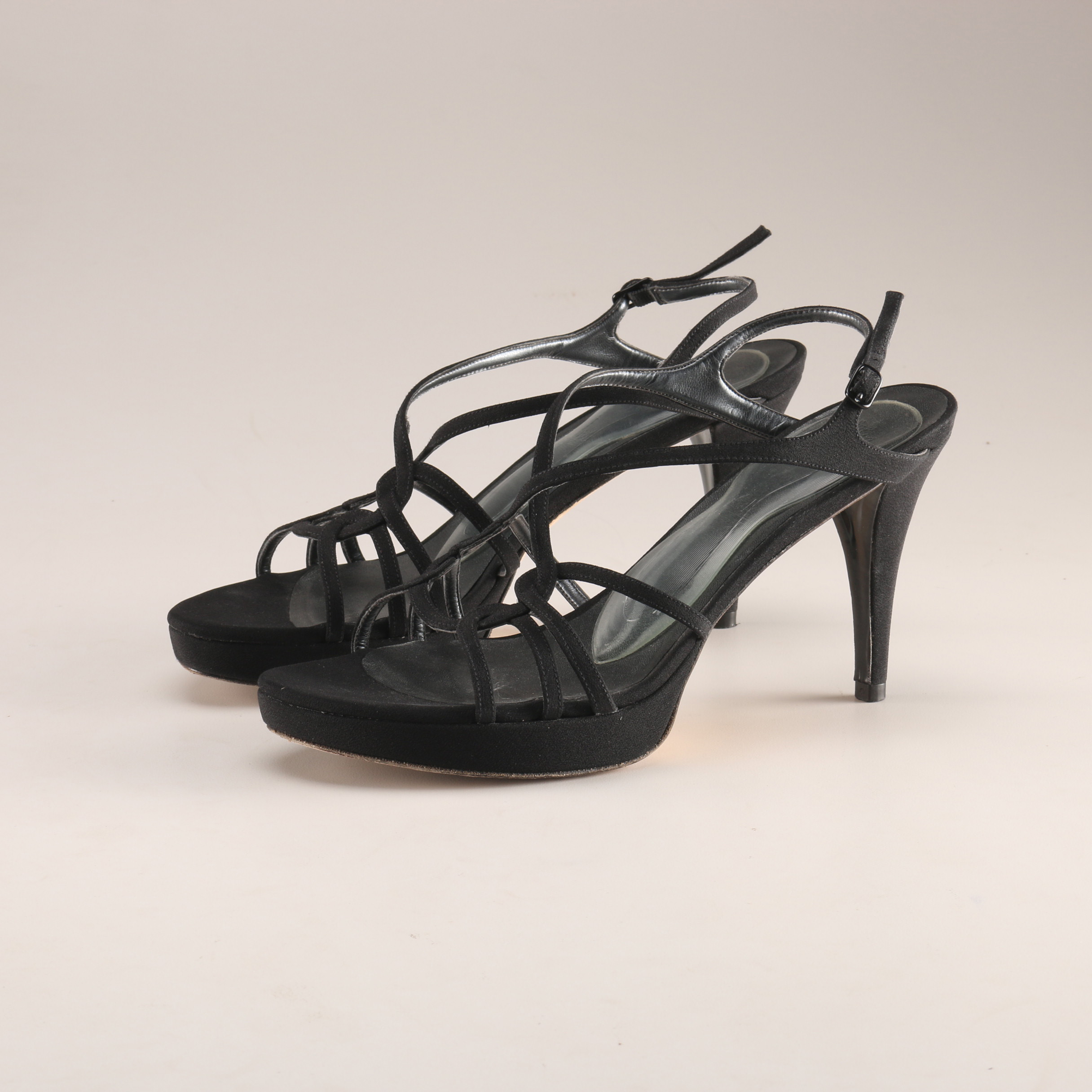 Stuart Weitzman Pair of Open Toe High Heels