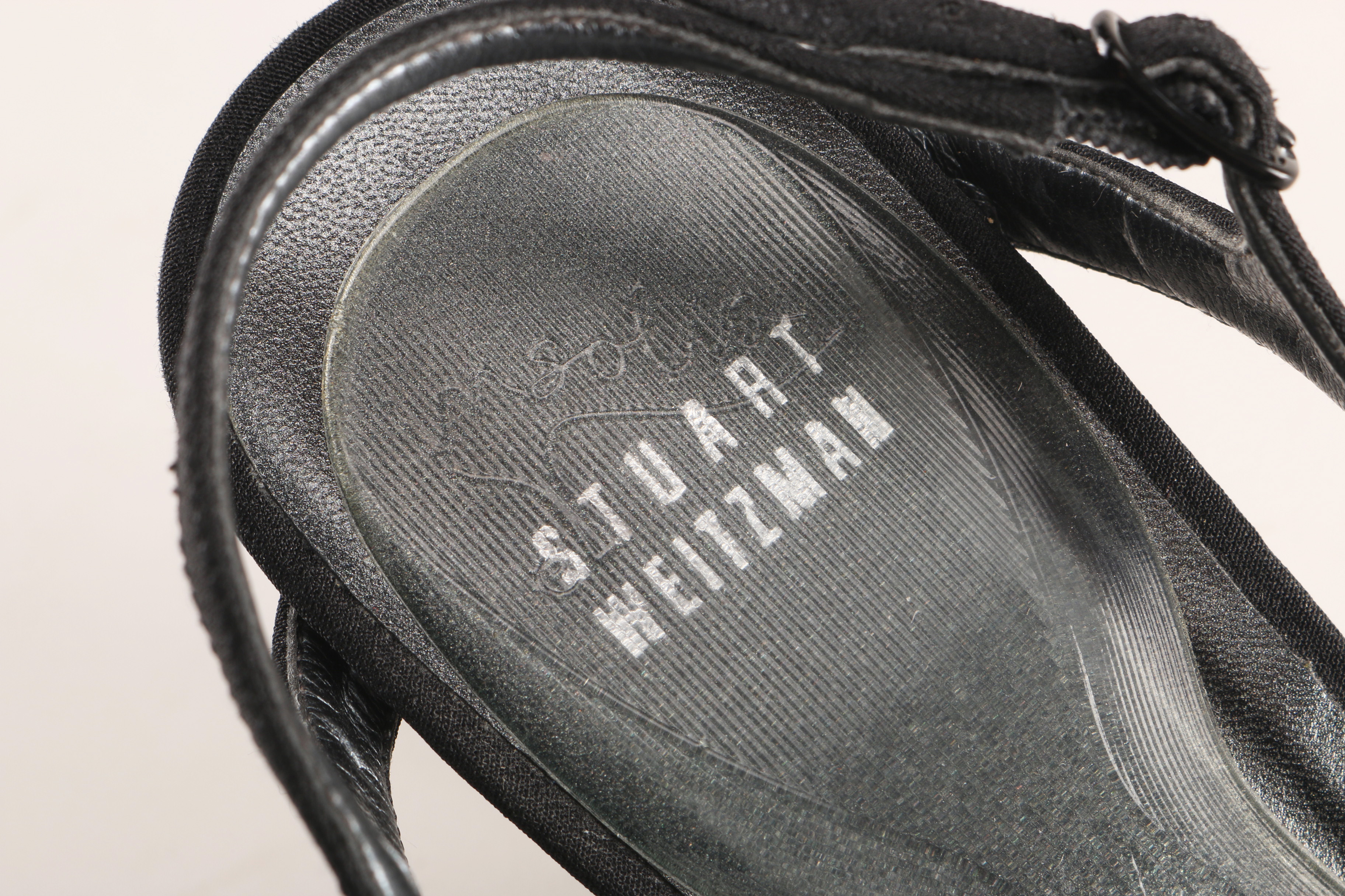 Stuart Weitzman Pair of Open Toe High Heels