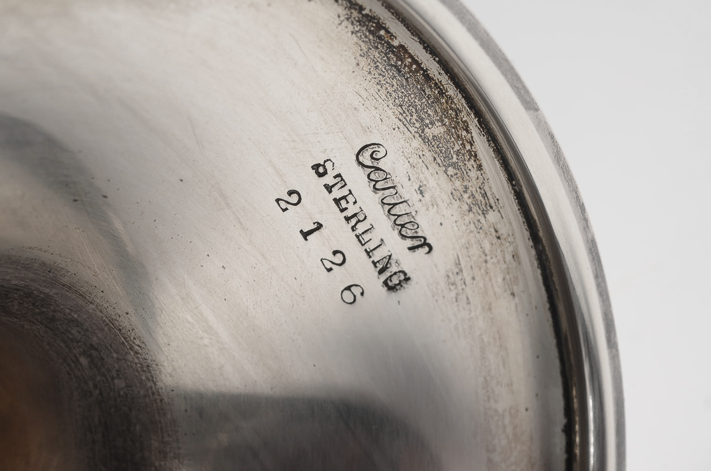 Set of Six Cartier Sterling Silver Water Goblets