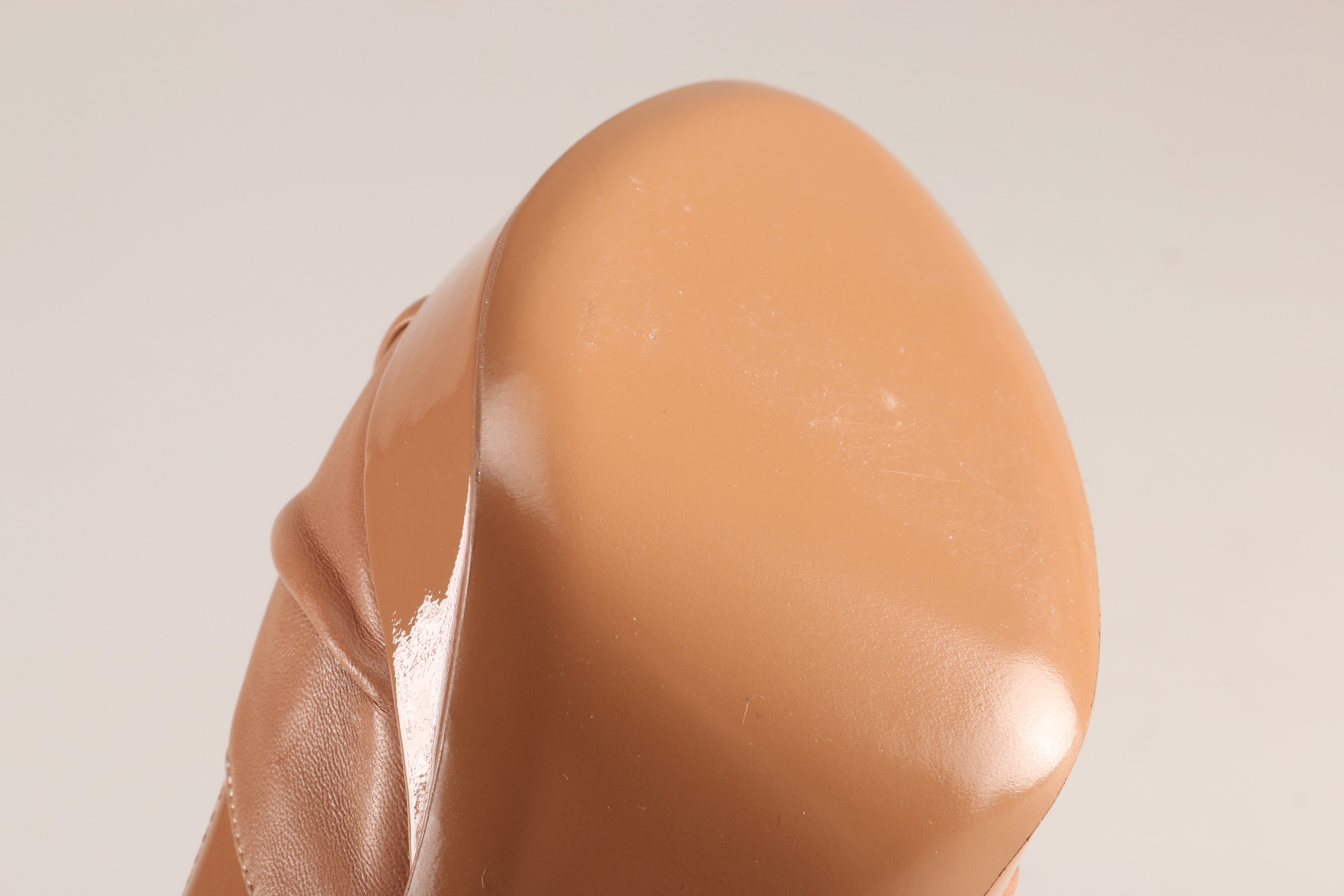 Pair of Yves Saint Laurent Peep-Toe Stiletto Heels, Size 8.5