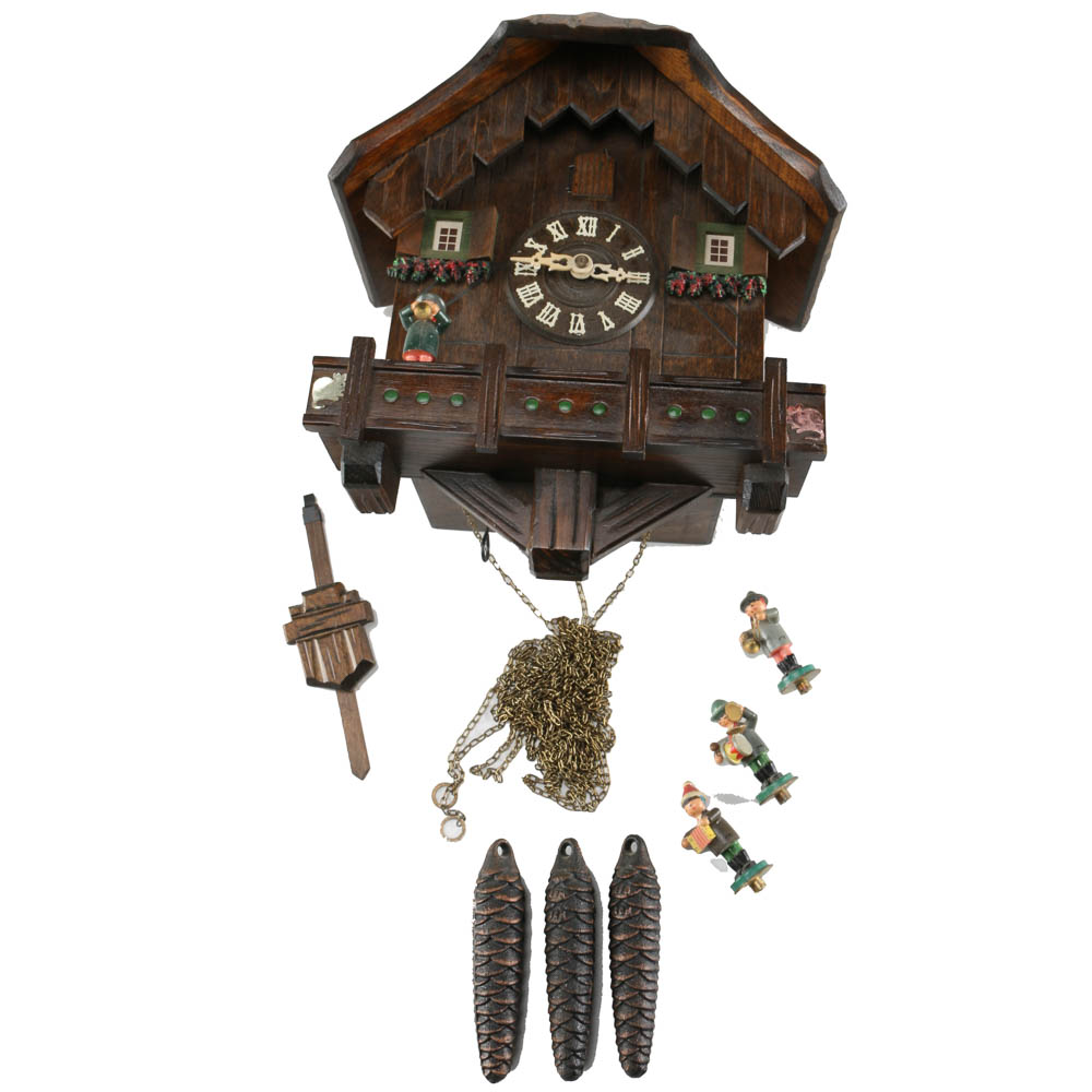 Vintage Bavarian Musical Cuckoo Clock