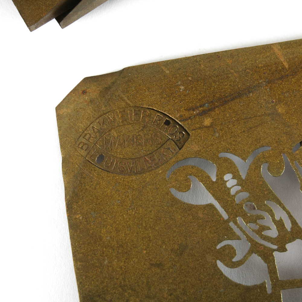 Antique Brass Alphabet Stencils