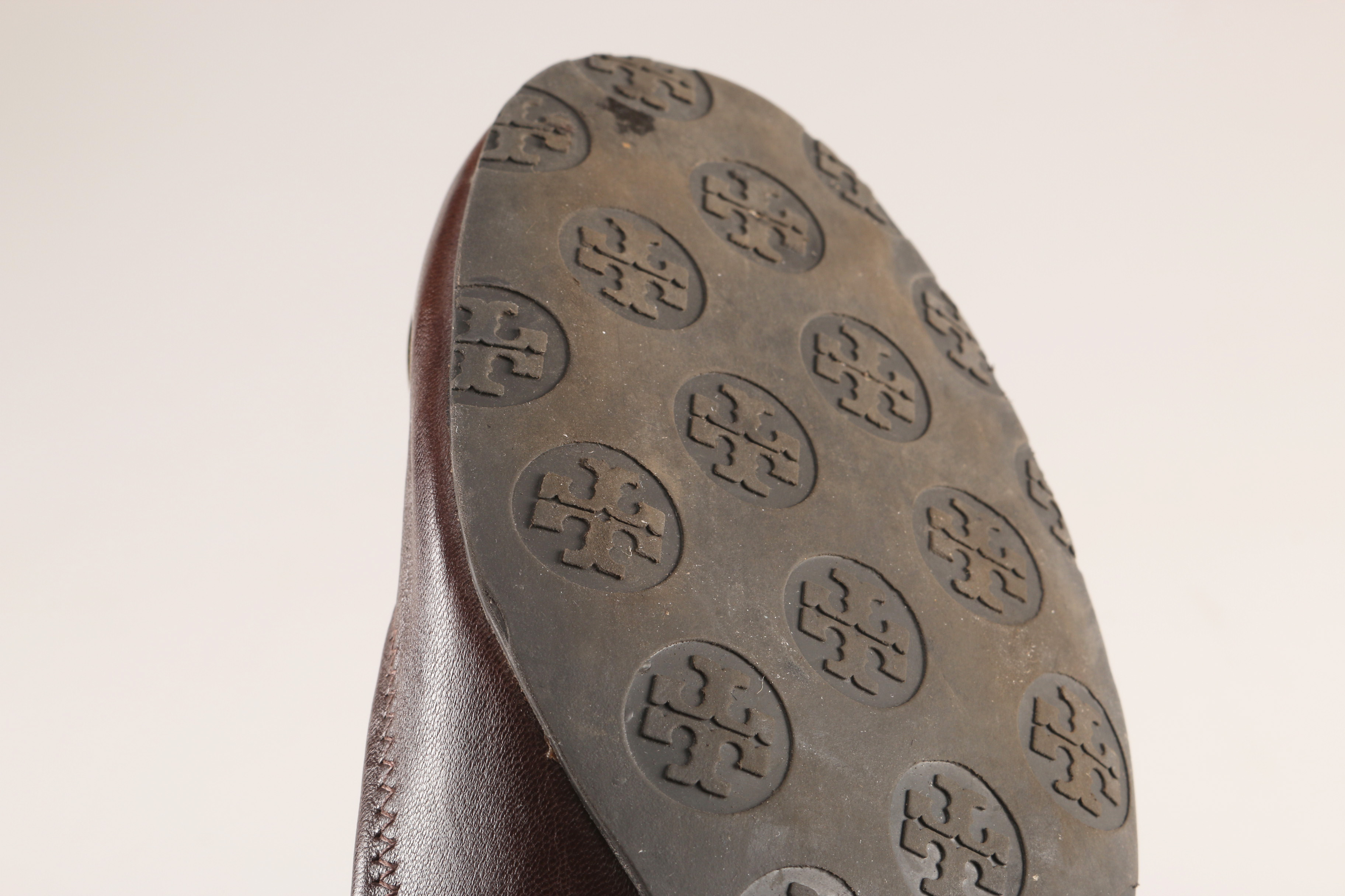 Pair of Tory Burch Brown Shoes, Size 9.5